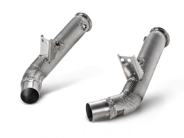 PAIR AKRAPOVIC DECAT DOWNPIPE ALFA ROMEO GIULIA QUADRIFOGLIO 2016-2020