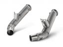 COPPIA RACCORDI DOWNPIPE SCARICO AKRAPOVIC ALFA ROMEO GIULIA QUADRIFOGLIO 2016-2020