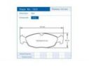 COPPIA PASTIGLIE ANTERIORI PAGID OPEL ASTRA F VAN (T92) 1.7 D (F70) 44 KW 07/92-01/99