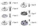 PAIR OF WHEEL SPACERS DWS PEUGEOT EXPERT I TYPE B 224  1996-2006