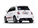 AKRAPOVIC STAINLESS STEEL SLIP ON EXHAUST ABARTH 500 / C 2008-2017