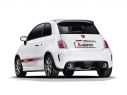 AKRAPOVIC STAINLESS STEEL SLIP ON EXHAUST ABARTH 500 / C 2008-2017