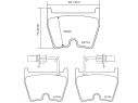 KIT PASTIGLIE FRENO ANTERIORI BREMBO AUDI A6 AVANT (4G5, 4GD, C7) RS6 PERFORMANCE QUATTRO 445 KW 11/15 - 09/18