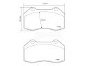 BREMBO FRONT BRAKE PADS KIT ABARTH 500 / 595 / 695 (312_) 1.4 (312.AXF11, 312.AXF1A, 312.AXD1A) 118 KW 08/08+