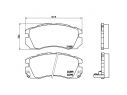 BREMBO FRONT BRAKE PADS KIT SUBARU IMPREZA ESTATE (GF) 2.0 TURBO GT AWD (GF8) 160 KW 06/98 - 12/00