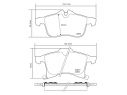 BREMBO FRONT BRAKE PADS KIT VAUXHALL ASTRA MK V (H) (A04) 1.9 CDTI (L48) 88 KW 01/04 - 05/09