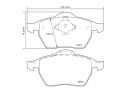 BREMBO FRONT BRAKE PADS KIT VOLKSWAGEN GOLF IV (1J1) 1.8 T 110 KW 08/97 - 06/05