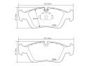 BREMBO FRONT BRAKE PADS KIT BMW 3 COUPE (E46) 320 CI 110 KW 02/99 - 08/01
