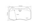 KIT PASTIGLIE FRENO ANTERIORI BREMBO BMW 7 (E38) 728I X 142 KW 11/95 - 09/01