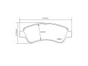 KIT PASTIGLIE FRENO ANTERIORI BREMBO CITROËN XSARA (N1) 1.4 I 55 KW 04/97 - 03/05