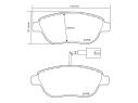 BREMBO FRONT BRAKE PADS KIT FIAT DOBLO PLATFORM/CHASSIS (263_) 1.6 D MULTIJET 77 KW 02/10+