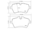 KIT PASTIGLIE FRENO ANTERIORI BREMBO MINI MINI (R56) COOPER S 128 KW 10/06 - 02/10