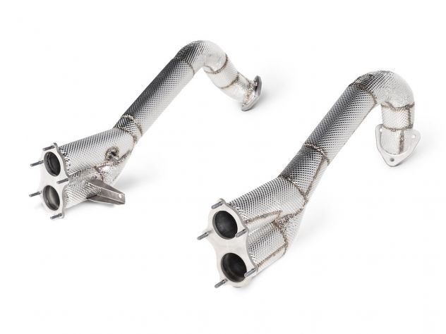 AKRAPOVIC EVOLUTION EXHAUST LINK PIPE SET PORSCHE 718 CAYMAN GT4 / GTS 4.0 01-02/2020