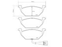 KIT PASTIGLIE FRENO ANTERIORI BREMBO VOLKSWAGEN GOLF IV (1J1) 1.8 4MOTION 92 KW 05/98 - 06/05