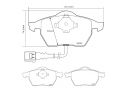 BREMBO FRONT BRAKE PADS KIT VOLKSWAGEN GOLF IV (1J1) 1.8 T 110 KW 08/97 - 06/05