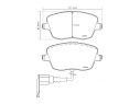 BREMBO FRONT BRAKE PADS KIT VOLKSWAGEN POLO SALOON (9A4) 1.4 TDI 55 KW 07/03+