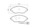 KIT PASTIGLIE FRENO ANTERIORI BREMBO VOLKSWAGEN GOLF VII (5G1, BQ1, BE1, BE2) 2.0 TDI 105 KW 08/12+