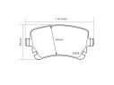 BREMBO REAR BRAKE PADS KIT AUDI A6L SALOON (4F2, C6) 2.8 162 KW 01/08 - 12/12