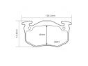 BREMBO REAR BRAKE PADS KIT CITROËN XSARA (N1) 1.4 HDI 50 KW 01/03 - 03/05