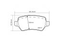 KIT PASTIGLIE FRENO POSTERIORI BREMBO OPEL ZAFIRA B VAN (A05) 1.8 (M75) 103 KW 07/05+