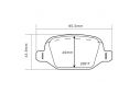 BREMBO REAR BRAKE PADS KIT ALFA ROMEO 147 (937_) 1.9 JTD (937.AXD1A, 937.BXD1A) 85 KW 04/01 - 03/10