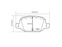 KIT PASTIGLIE FRENO POSTERIORI BREMBO FIAT PANDA VAN (169_) 1.2 4X4 44 KW 09/04+