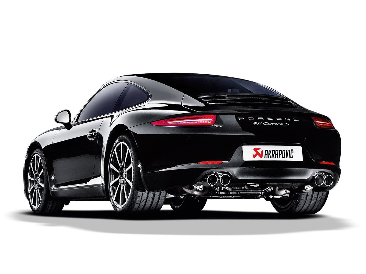 AKRAPOVIC SLIP ON EXHAUST PORSCHE 911 CARRERA CABRIOLET / S / 4 / 4S / GTS  (991) 2012-2015