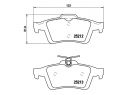 KIT PASTIGLIE FRENO POSTERIORI BREMBO FORD GRAND C-MAX VAN 1.5 ECOBOOST 110 KW 03/15+