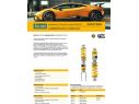 KIT SOSPENSIONI REGOLABILI TTX OHLINS CLUB SPORT LAMBORGHINI HURACAN 2014-2020