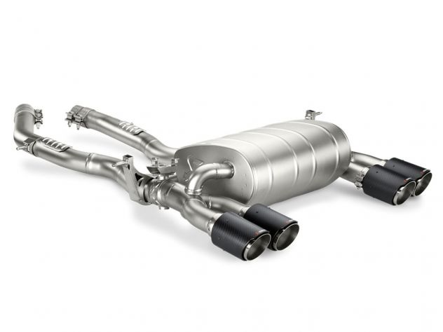 AKRAPOVIC SLIP ON EXHAUST KIT + CARBON TAIL PIPES BMW M3 (F80) 2014-2018