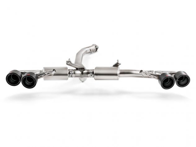 AKRAPOVIC SLIP ON EXHAUST KIT + CARBON TAIL PIPES NISSAN GT-R 2008-2023