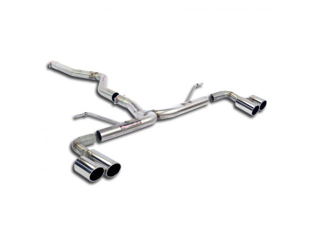SUPERSPRINT CONNECTING PIPE + REAR PIPES 80 BMW F20 / F21 LCI 125D (MOTORE B47- 224 HP) 2014+