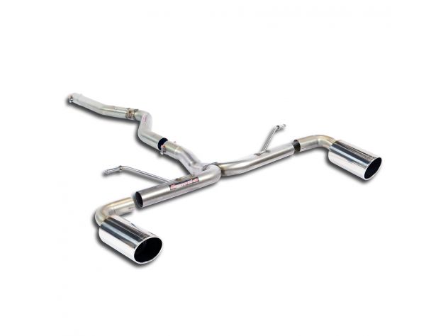 SUPERSPRINT CONNECTING PIPE + REAR PIPES O 100 BMW F20 / F21 LCI 125D (MOTORE B47- 224 HP) 2014+
