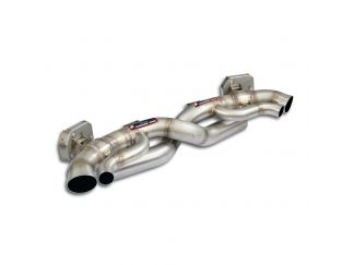 SUPERSPRINT REAR PIPE KIT RH/LH WITH VALVES PORSCHE 992 CARRERA 4 (3.0L- 385 HP) 2019+ (CON VALVOLA)