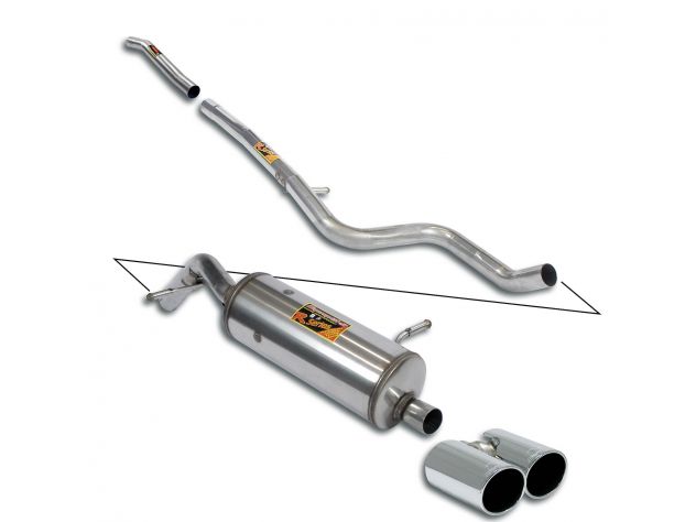 SUPERSPRINT SPORT EXHAUST PACK CAT-BACK PEUGEOT 208 1.2I TURBO- PURE TECH (110 HP) 2015+