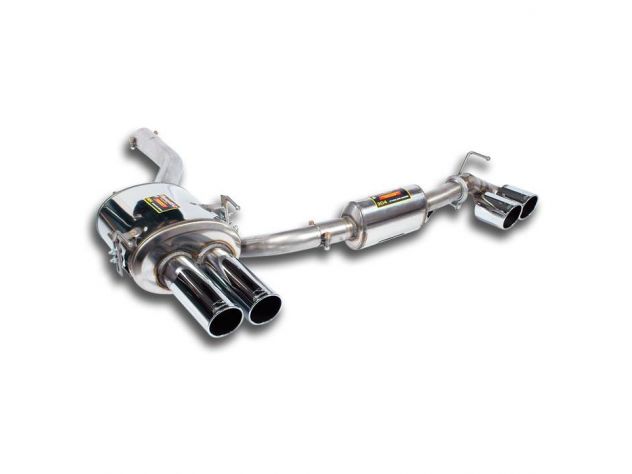 SUPERSPRINT REAR EXHAUST POWER LOOP DESIGN RIGHT 80 + LEFT 80 BMW E61 (TOURING) 530XI (258 HP) 05+