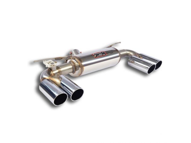 TERMINALE POSTERIORE DX/SX 80 + 80 CON VALVOLA SUPERSPRINT BMW F87 M2 COUPÈ (370 HP) 2016+ "TWIN PIPE" (CON VALVOLA)