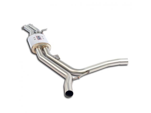 SEZIONE SCARICO CENTRALE SUPERSPRINT AUDI S8 QUATTRO 4.0 TFSI V8 (520 HP) 2012-2014 (CON VALVOLA)