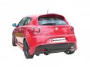 POSTERIORE INOX SDOPPIATO TERMINALI ROTONDI 2X70MM SFALSATI RAGAZZON ALFA ROMEO MITO 955 1.4 58KW 09/2008-2013