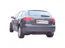 RAGAZZON DOUBLE STAINLESS STEEL REAR WITH 90MM ROUND TERMINALS AUDI A3 8P A3 SPORTBACK 1.9TDI 77KW - 2.0TDI 100/103KW 09/2004+