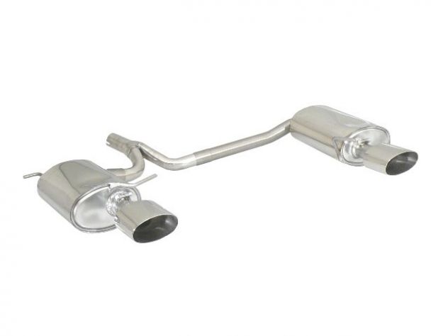 RAGAZZON DOUBLE REAR 135X90MM SPORT LINE OVAL TERMINALS AUDI A4 8E-B6/B7 2.0TDI 103KW RESTYLING 2004 -11/2007