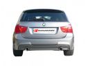 POSTERIORE INOX TERMINALI ROTONDI 2X80MM SFALSATI RAGAZZON BMW SERIE3 E91 TOURING 320D - 320XD 130KW 2007-2010