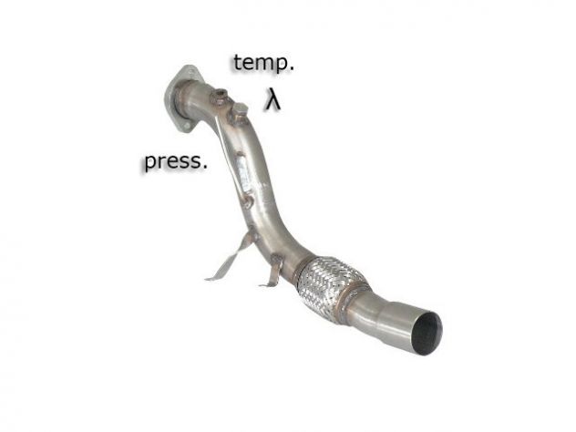 RAGAZZON HOSE REPLACEMENT CATALYST GR. N INOX BMW SERIE5 E61 TOURING 525D 130KW 2004-2007