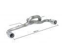 RAGAZZON REAR TUBE GR. N STAINLESS STEEL DOUBLE WITH ROUND TERMINALS 90MM BMW SERIE1 F20 118D - XD 105KW - N47 2011-2015