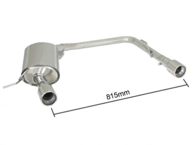RAGAZZON DOUBLE STAINLESS STEEL REAR WITH 90MM ROUND TERMINALS BMW SERIE3 E92 COUPÈ 320D - 320XD 130KW 09/2006-2010