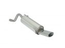POSTERIORE INOX CON TERMINALE OVALE 115X70MM RAGAZZON FIAT GRANDE PUNTO 199 1.2 48/51KW - 1.4 57KW 09/2005+