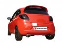RAGAZZON DOUBLE STAINLESS STEEL REAR WITH 115X70MM OVAL TERMINALS FORD KA RU 1.3 TDCI DPF 55KW 01/2009+