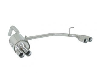RAGAZZON DOUBLE STAINLESS STEEL REAR WITH ROUND TERMINALS 2X70MM FORD KA RU 1.2 51KW 01/2009+