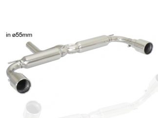 RAGAZZON DOUBLE STAINLESS STEEL REAR WITH 90MM ROUND TERMINALS MINI R60 COUNTRYMAN 2.0 COOPER SD 105KW 2011+