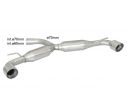 POSTERIORE INOX SDOPPIATO TERMINALI ROTONDI 102MM SPORT LINE RAGAZZON VW GOLF MK6 2.0 GTI TSI 155/173KW DIAM.70MM 2009+